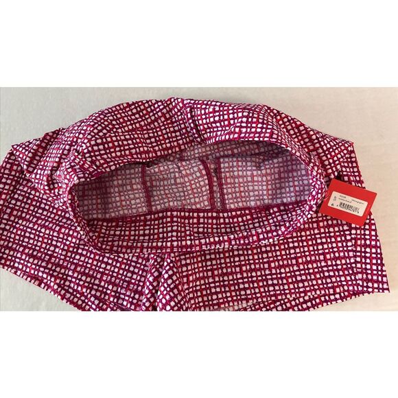 SPANX Sunshine Shorts Sz S Hibiscus Gingham 4” Pull On Functional Front Pockets - Picture 9 of 12